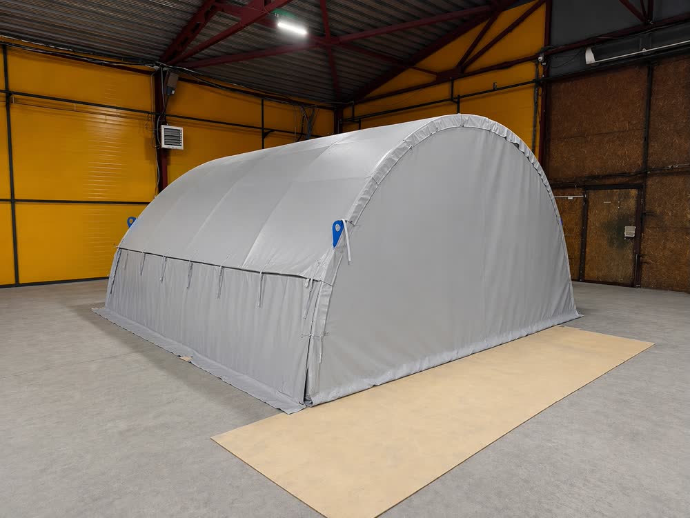 Шатер для подогрева труб